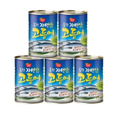 동원 고등어 원터치 통조림, 300g, 5개