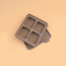 홍스마마 플래티넘 실리콘 이유식 큐브 이유식 준비물 얼음틀 아이스몰드 아이스 트레이 실리콘 몰드 마늘틀, 1개, 밀크초코, 90ml