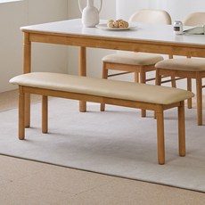 파로마 로앤 3인용 원목 벤치의자 1400, 내추럴, 1개