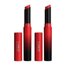MAYBELLINE 메이블린 컬러 센세이셔널 울트리매트 매트 립스틱 논드라잉 강렬한 색소 모어 스톤 로지 모브 1개, 199 더 많은 루비