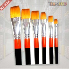 티엔에스 평붓 칠성당 구성붓 948 4호 납작붓 미술학원용 12개입