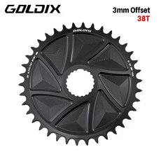 GOLDIX 다이렉트 마운트 에어로 체인링 32 42T CNC 가공 와이드 내로우 티스 체인링 (M8100 M9100 M7100 M6, 01 SH 38T