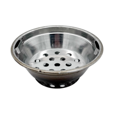 능산로스타 감미참숯 스텐 원형 5번 숯통(220 x 85) 업소용 캠핑 불안나 화로 숯그릇 재받이, 1개