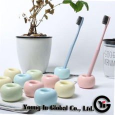 도자기 1인용 칫솔거치대최저가아이얌마켓, BC-006_Green, BC-006_Green