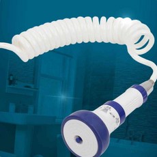 화이트 코일호스 3M+로터리 분사기 소 세트, 프리미엄 화이트 로터리 분사기 소세트 3M+ 컬렉션, 1개