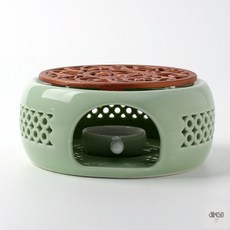 우아몰 도자기 티워머(민트+브론즈) 티팟주전자워머