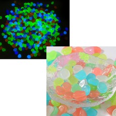 수조관 수조 어항 화분 꾸미기 바닥 장식 밝은 야광 형광 자갈 돌 대용량 미니