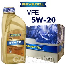 RAVENOL 日耳曼 VFE SN 5W-20長效節能合成機油1L，提升燃油效率、減少引擎磨損，原裝公司貨整箱12入, 1個