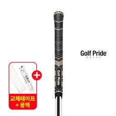 골프프라이드 MCC PLUS4 골프그립 손 부담을 줄인 설계 교체용품 증정, 1개, MCC PLUS4 TEAMS 블랙/골드 M4TS-60R