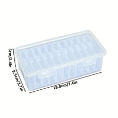 다이아몬드 페인팅 트레이 보관함 뚜껑이 있는 아트 도구 DIY 공예 액세서리, 투명하다