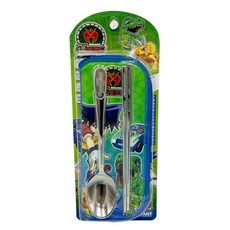 [백화점출고] 9500 공룡메카드 스텐 수저 케이스 세트 DM8657 어린이 숟가락 젓가락 도시락