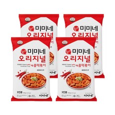 미미네 매콤한맛 국물떡볶이 4봉, 570g, 4개