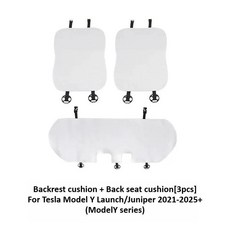 모델 하이랜드 주니퍼 플란넬 신형 시트 커버 쿠션 방오 등받이 패드 화이트 자동차, 1개, 14. 3pcs Back White MY