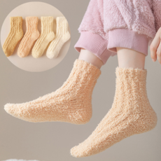 라이즈웰 도톰한 프리미엄 수면양말 남녀공용 4p