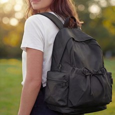 엔루즈 데일리 기저귀가방 백팩 방수 가벼운 대용량, 블랙