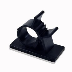 자기 접착 케이블 클램프 조정 배선 고정 장치 흰색검정색 클립 와이어, 색상: 2. black / 길이: C. AP-1720, 1개