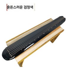 고금 거문고 칠현금 국악기 초보자 연습용, H. 카오스 블랙 세트, 1개