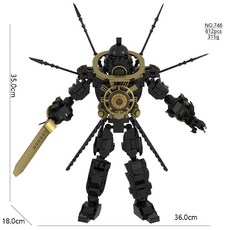 캐릭터 조립 프라모델 스키비디토일렛 장식품, 746 사악한 시계맨