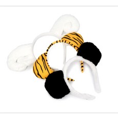 디랩 동물 머리띠 파티 코스튬 머리띠 동물원 소품 호랑이 코스프레머리띠, 팬더