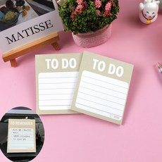 공부 사무실 업무용 투두리스트 메모지 60매 부착형 체크리스트