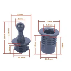 10 쌍 플라스틱 나사 스피커 부품 액세서리 DIY 스피커 버클 오디오 버클 볼 및 소켓 유형 그릴 가이드 페, 01 빠른, 01 B114