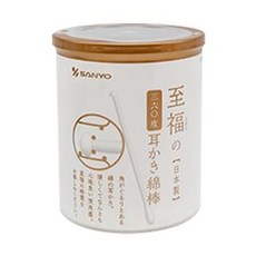 산요 Sanyo 360도 귀이개형 면봉 스탠다드 100개입 5개 세트