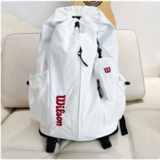 이윤ss 월슨 슈퍼투어 테니스 가방 운동 배낭 백팩 라켓 신발 장비 배드민천 백팩 휴대용 가방 그레이 1개, 화이트 × 1개