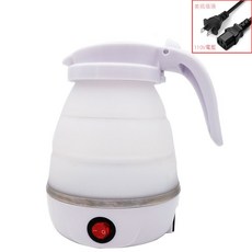 可調溫折疊旅行電熱水壺，12H出貨，全電壓，電子燒水壺，快煮壺，安全防乾燒, 白色110V 現貨✨