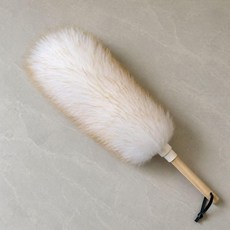 純羊毛撣子 除塵掃灰工具, 木杆黃尖,羊毛撣中號全長40cm, 1個