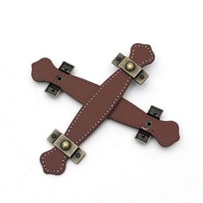 가죽 가구손잡이 서랍손잡이 교체 손잡이 2세트 96mm 클래식 브라운