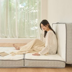 몽스홈 국내생산 3단 접이식 13cm 단단한 본넬 스프링 매트리스 수면매트리스 자취 접는 원룸 침대 매트리스, 그레이, 3단접이식 본넬 스프링 (두께13cm)