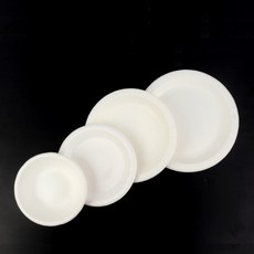 8P 천연펄프 일회용 종이 접시 국 밥 앞 그릇 캠핑 야유회 피크닉 캠크닉 소풍 집뜰이 용기 전자렌지, 제품선택, 220mm 접시