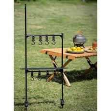 캠핑행어 캠핑용 낚시용 접이식 휴대용 다기능 수납 행거, 1개, 조명봉 단품