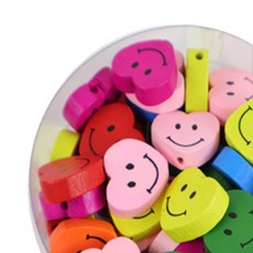 스텔라픽스 DIY 원목 나무 비즈 세트 (아이용 공예 재료) 나무비즈, 나무꽃