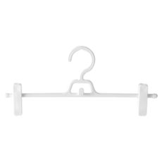 可疊加夾取式褲架 多功能褲裙收納夾 白色 (5入), 1個