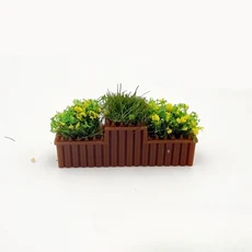 미니 꽃밭 화려한 모델 미니어처 사진 촬영 모래 테이블 인형집 DIY 공예 장식 데코, P