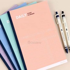 로컬코리아 심플 데일리 스터디 플래너 랜덤발송 공부노트