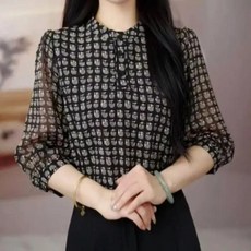 자칠 트렌디한 디자인 감각 우아함과 슬림핏을 동시에 중년 여성용 중년 어머니 감각적인 셔츠