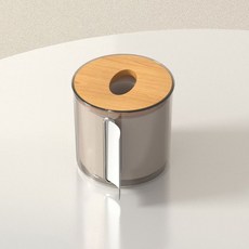 두루마리 휴지 케이스 티슈 투명 커버 디스펜서 블랙, 1개