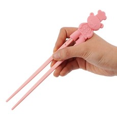 땡구마켓 교정젓가락 실리콘젓가락, 핑크