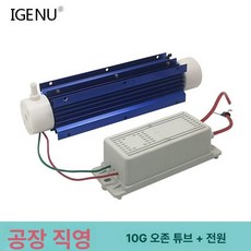 10G 오존발생기 오존관 튜브 공기정화 소독 220V 수처리, 10g 오존관 전원 포함, 기본 색상