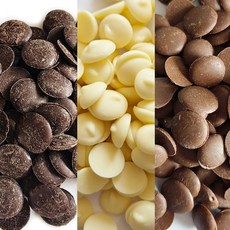 쿠킹스토리 커버춰초콜릿 3종 묶음 (다크 밀크 화이트) 300g