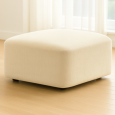 도리몰 골지 스툴 커버, 1개, Cream Beige