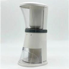 P.R. CAFE 醇鮮電動磨豆機 台灣製造 慢磨咖啡研磨器, 第三代職人版-珍珠白, 第三代職人版