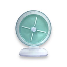 倉鼠跑輪 倉鼠滾輪 靜音跑輪 寵物運動玩具, 20綠色+透明支架, 1個