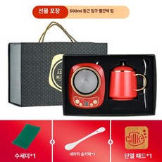 소형 미니 약탕기 제조기 내열 가정용 차탕기, 레드 500ml 선물 상자, 기본 모델명/품번