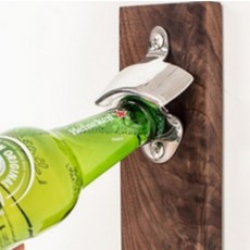 주방 홈파티용 벽걸이 부착 병따개 맥주 오프너, 1개, 상세페이지 참조