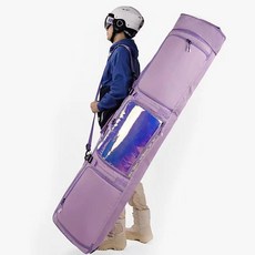 스키 휠백 캐리어 수납 멀티백 스노보드 백팩 장비 대용량 가방, 1개, 퍼플 심플