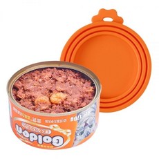 강아지 고양이 실리콘 캔커버 습식 사료 통조림 캔뚜껑 마개 덮개, 블루