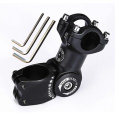 ZHIQIU -60+60도 90mm 100mm 110mm 조절식 스템 자전거 포크 익스텐더 핸들바 라이저 클램프 어댑터 MTB 로드 픽시 알루미늄 합금 헤드 업 유연한, 25.4MM-90MM（Suitab